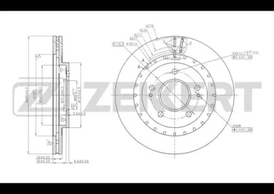 Тормозной диск ZEKKERT BS-5674