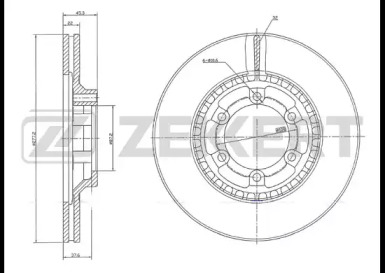 Тормозной диск ZEKKERT BS-5693