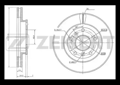 Тормозной диск ZEKKERT BS-5698