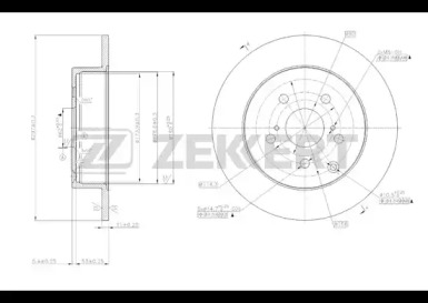 Тормозной диск ZEKKERT BS-5703