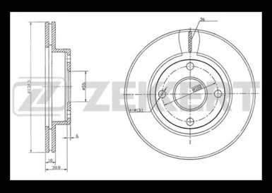 Тормозной диск ZEKKERT BS-5705