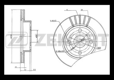 Тормозной диск ZEKKERT BS-5723