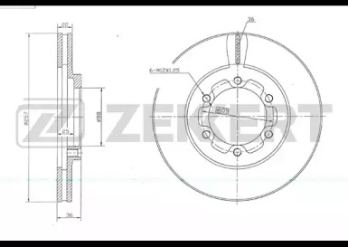 Тормозной диск ZEKKERT BS-5734