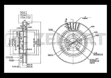 Тормозной диск ZEKKERT BS-5740