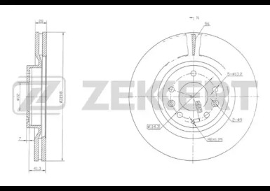 Тормозной диск ZEKKERT BS-5746