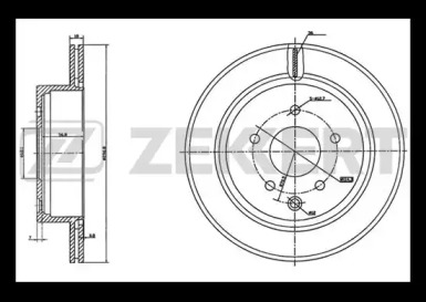 Тормозной диск ZEKKERT BS-5747