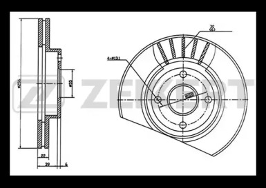 Тормозной диск ZEKKERT BS-5749