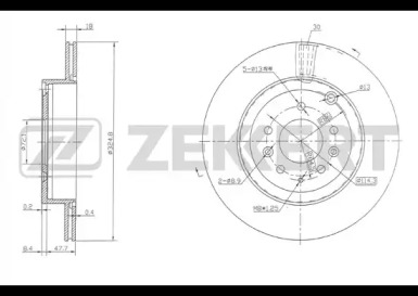 Тормозной диск ZEKKERT BS-5753