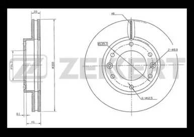 Тормозной диск ZEKKERT BS-5756