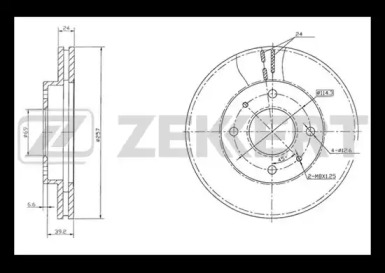 Тормозной диск ZEKKERT BS-5757