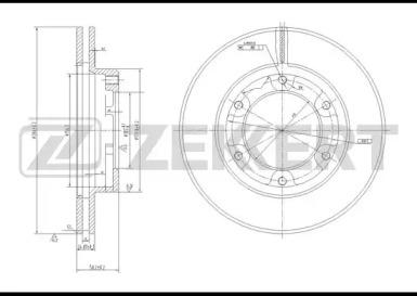 Тормозной диск ZEKKERT BS-5759