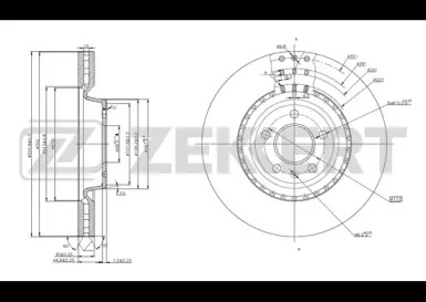 Тормозной диск ZEKKERT BS-5781