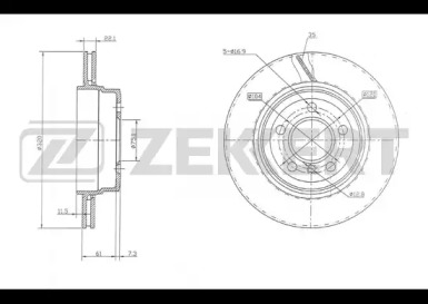 Тормозной диск ZEKKERT BS-5783