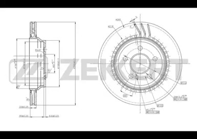 Тормозной диск ZEKKERT BS-5786