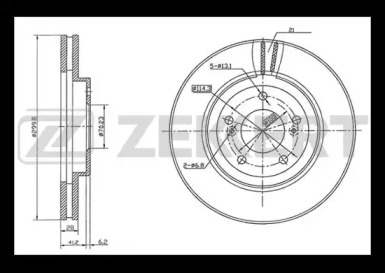 Тормозной диск ZEKKERT BS-5797