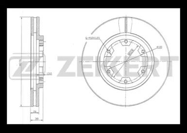 Тормозной диск ZEKKERT BS-5815