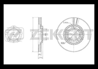 Тормозной диск ZEKKERT BS-5816