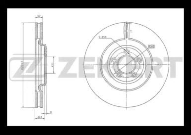 Тормозной диск ZEKKERT BS-5822