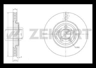 Тормозной диск ZEKKERT BS-5833