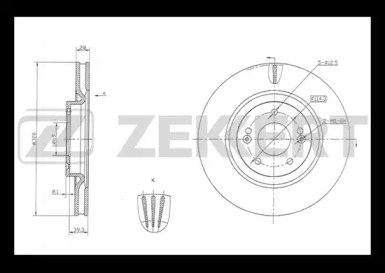 Тормозной диск ZEKKERT BS-5834