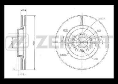 Тормозной диск ZEKKERT BS-5838