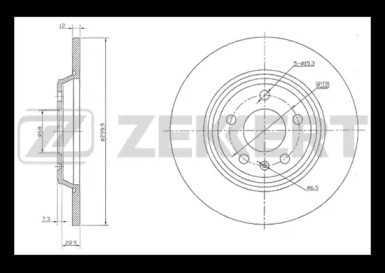 Тормозной диск ZEKKERT BS-5842