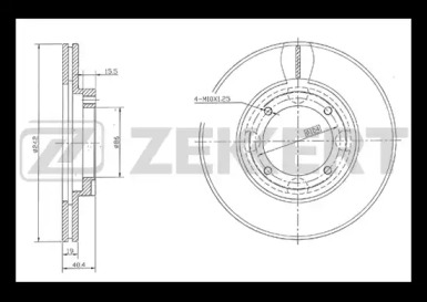 Тормозной диск ZEKKERT BS-5856