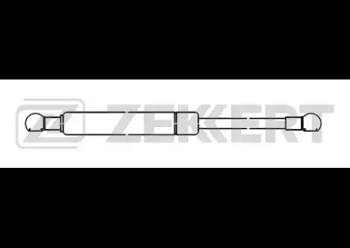 Газовая пружина, крышка багажник ZEKKERT GF-1421