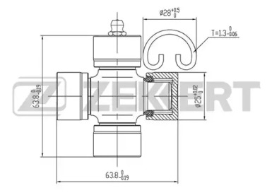 Шарнир ZEKKERT KG-1009