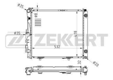 Теплообменник ZEKKERT MK-1254