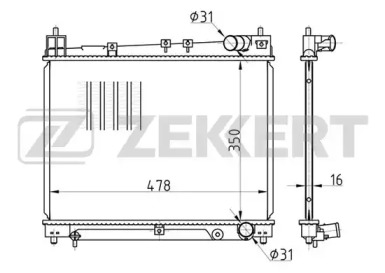 Теплообменник ZEKKERT MK-1407