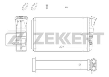 Теплообменник ZEKKERT MK-5028