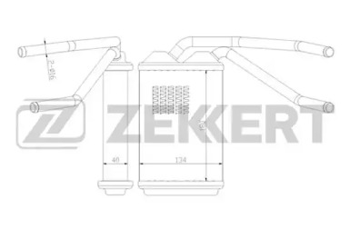 Теплообменник, отопление салона ZEKKERT MK-5030