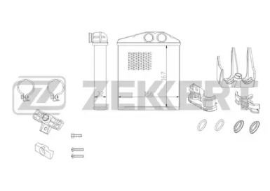 Теплообменник, отопление салона ZEKKERT MK-5096