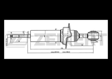 Амортизатор ZEKKERT SG-2083