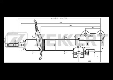 Амортизатор ZEKKERT SG-4050