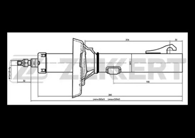 Амортизатор ZEKKERT SG-4080