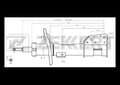 Амортизатор ZEKKERT SG-4093