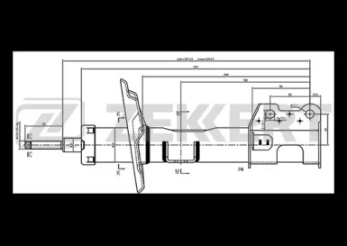 Амортизатор ZEKKERT SG-4097