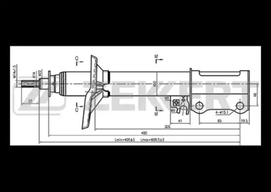 Амортизатор ZEKKERT SG-4254