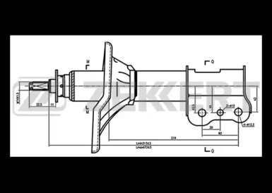 Амортизатор ZEKKERT SG-4297