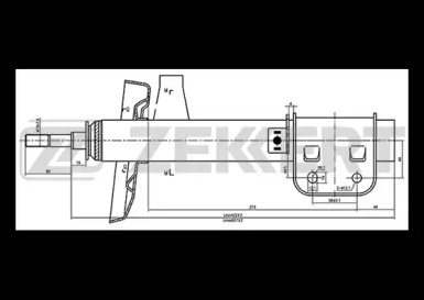 Амортизатор ZEKKERT SG-4332