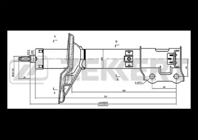 Амортизатор ZEKKERT SG-4470