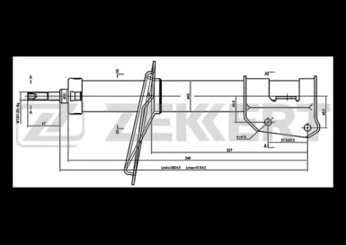 Амортизатор ZEKKERT SG-4523