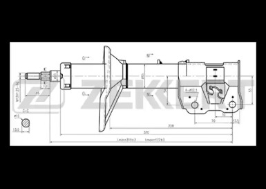 Амортизатор ZEKKERT SG-4539