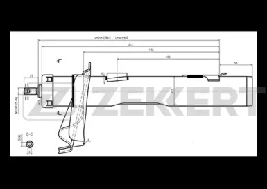 Амортизатор ZEKKERT SG-4576