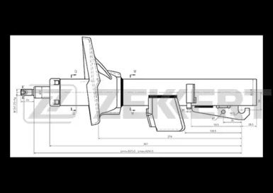 Амортизатор ZEKKERT SG-4601