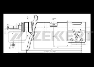 Амортизатор ZEKKERT SG-4623