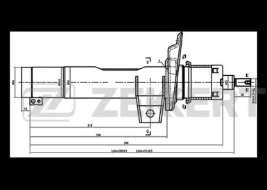 Амортизатор ZEKKERT SG-4624