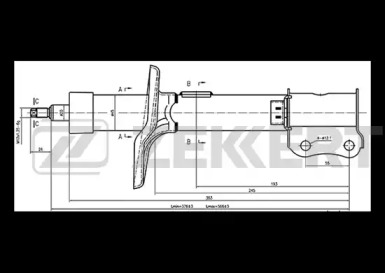 Амортизатор ZEKKERT SG-4710